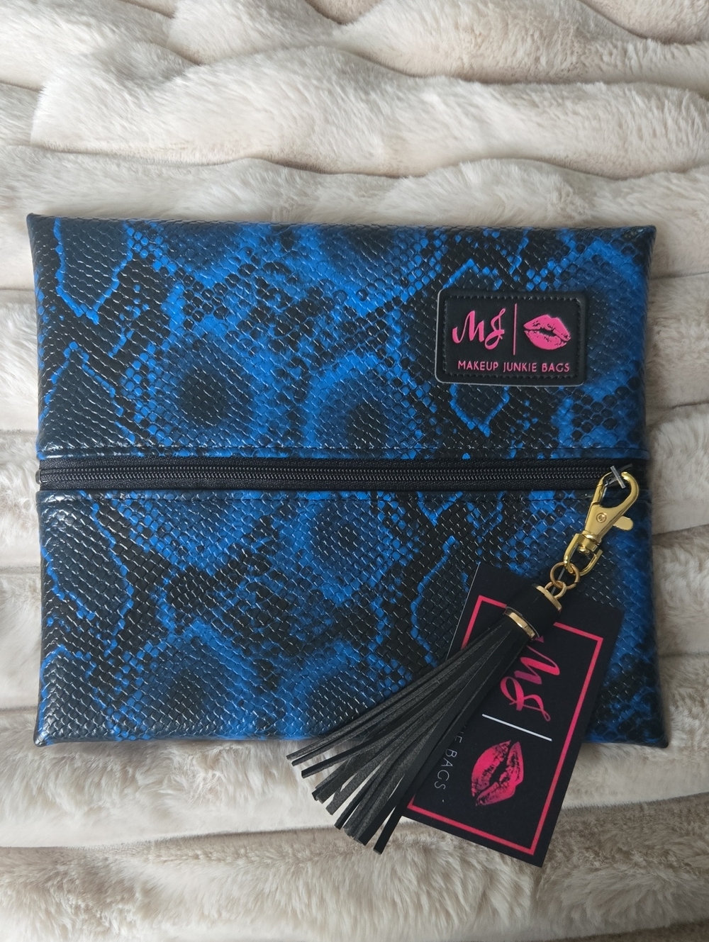 Makeup Junkie Bag In Viper Indigo